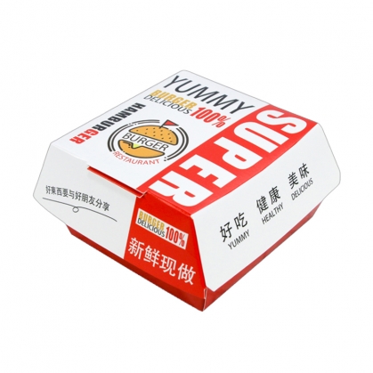 特價食品白卡漢堡盒批發(fā)